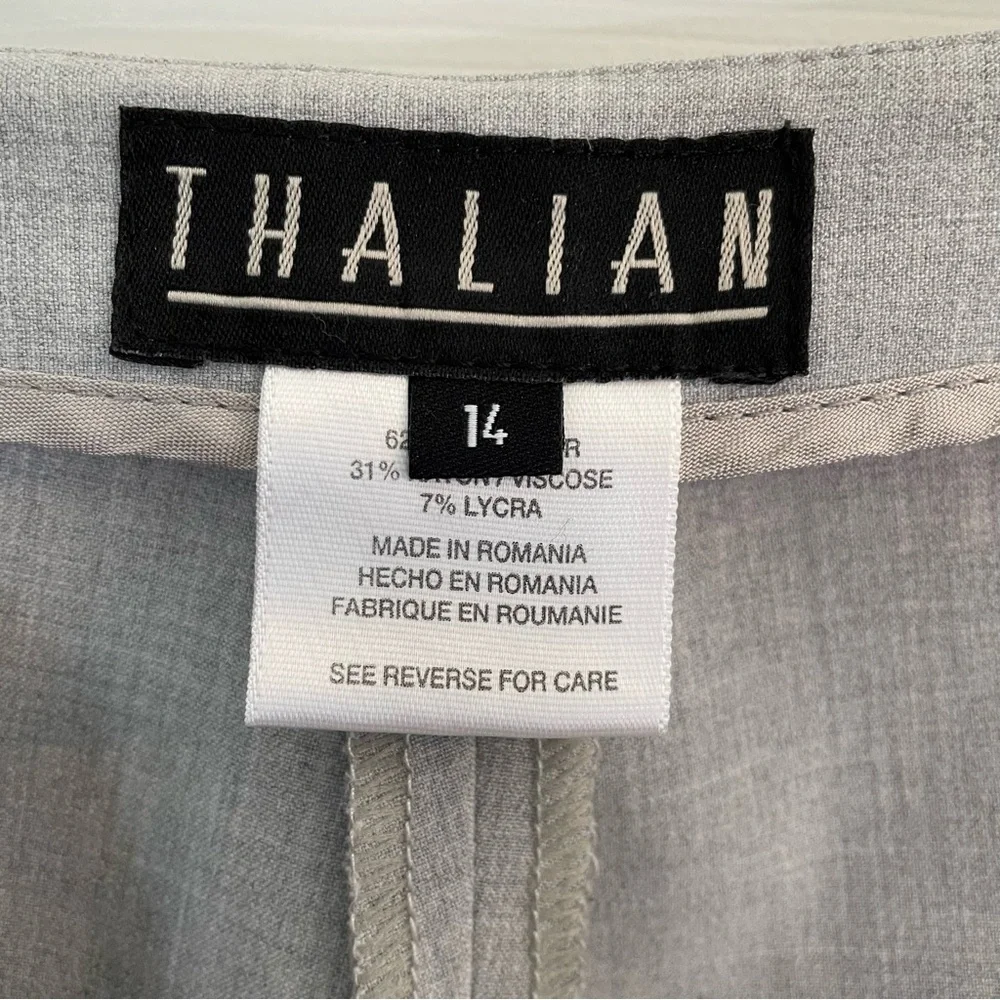 Thalian Light Gray Trousers Side Zipper Size 14